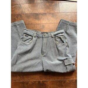 Vintage Y2K Fubu Skater Baggie Cargo Carpenter Straight Leg Jean Mens 40x34